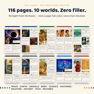 100,000 Whys Book for Kids - Ages 6-12
