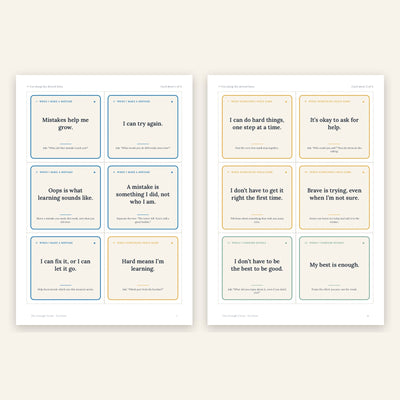The Enough Cards – 20 Printable Affirmation Cards for Kids Who Fear Mistakes (Ages 4–8)