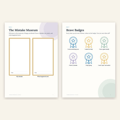 Wobbly & Wonderful – Printable Activity Book for Kids Who Fear Mistakes (Ages 4–8)
