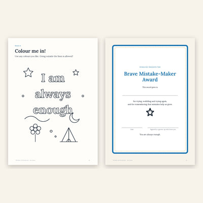 Wobbly & Wonderful – Printable Activity Book for Kids Who Fear Mistakes (Ages 4–8)