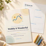 Wobbly & Wonderful – Printable Activity Book for Kids Who Fear Mistakes (Ages 4–8)
